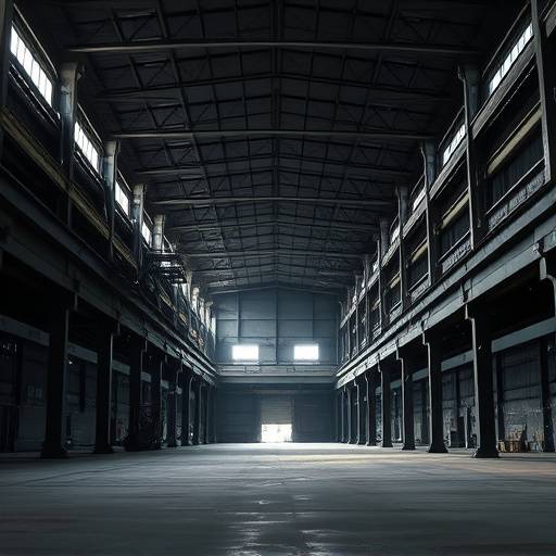 Industrielle Lagerhalle